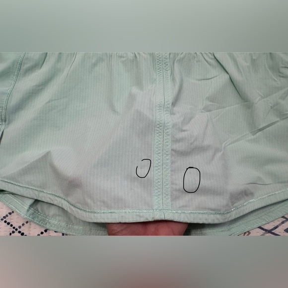 Lululemon Run: Pace Skirt in  Wagon Stripe Fresh Teal / White - Picture 10 of 11